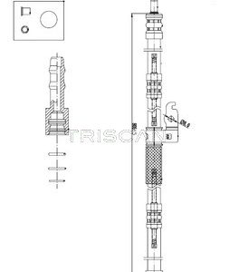 Furtun hidraulic sistem de directie TRISCAN 8516 17001 LAND ROVER FREELANDER 2 (L359) 2,179 cmc (DW12BTED4, 224DT(DW12BTED4) diesel 150 TRISCAN 8516 17001