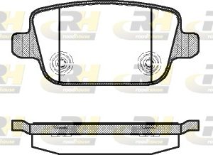 Set placute frana ROADHOUSE 21256.00 LAND ROVER FREELANDER 2 (L359) 2,179 cmc (DW12BTED4, 224DT(DW12BTED4) diesel 150 ROADHOUSE 21256.00
