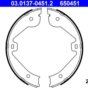 Set saboti frana frana de mana ATE 03.0137-0451.2 LAND ROVER RANGE ROVER III (L322) 4,394 cmc (448PN(AJV8) benzina 306 ATE 03.0137-0451.2