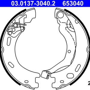 Set saboti frana frana de mana ATE 03.0137-3040.2 LAND ROVER RANGE ROVER SPORT I (L320) 2,720 cmc (276DT(TDV6) diesel 190 ATE 03.0137-3040.2