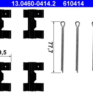 Set accesorii placute frana ATE 13.0460-0414.2 LAND ROVER RANGE ROVER I 2,393 cmc (11 A) diesel 106 ATE 13.0460-0414.2
