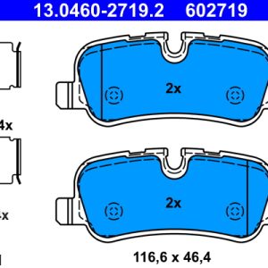 Set placute frana ATE 13.0460-2719.2 LAND ROVER DISCOVERY IV (L319) 2,993 cmc (306DT(TDV6) diesel 245 ATE 13.0460-2719.2