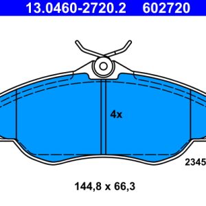 Set placute frana ATE 13.0460-2720.2 LAND ROVER RANGE ROVER II (P38A) 3,947 cmc (42 D) benzina 185 ATE 13.0460-2720.2