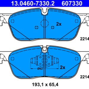 Set placute frana ATE 13.0460-7330.2 LAND ROVER RANGE ROVER EVOQUE (L551) 1,498 cmc (PT153(AJ20P3) benzina/elector 269 ATE 13.0460-7330.2