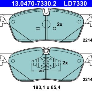 Set placute frana ATE 13.0470-7330.2 LAND ROVER DISCOVERY SPORT (L550) 1,498 cmc (PT153(AJ20P3) benzina/elector 269 ATE 13.0470-7330.2
