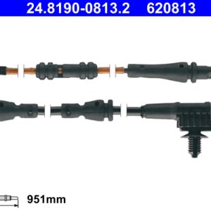 Senzor de avertizare uzura placute de frana ATE 24.8190-0813.2 LAND ROVER RANGE ROVER IV (L405) 2,993 cmc (306DT(TDV6) diesel 258 ATE 24.8190-0813.2