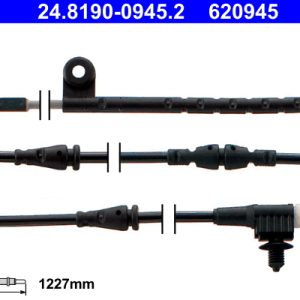Senzor de avertizare uzura placute de frana ATE 24.8190-0945.2 LAND ROVER RANGE ROVER SPORT I (L320) 2,993 cmc (306DT(TDV6) diesel 245 ATE 24.8190-0945.2