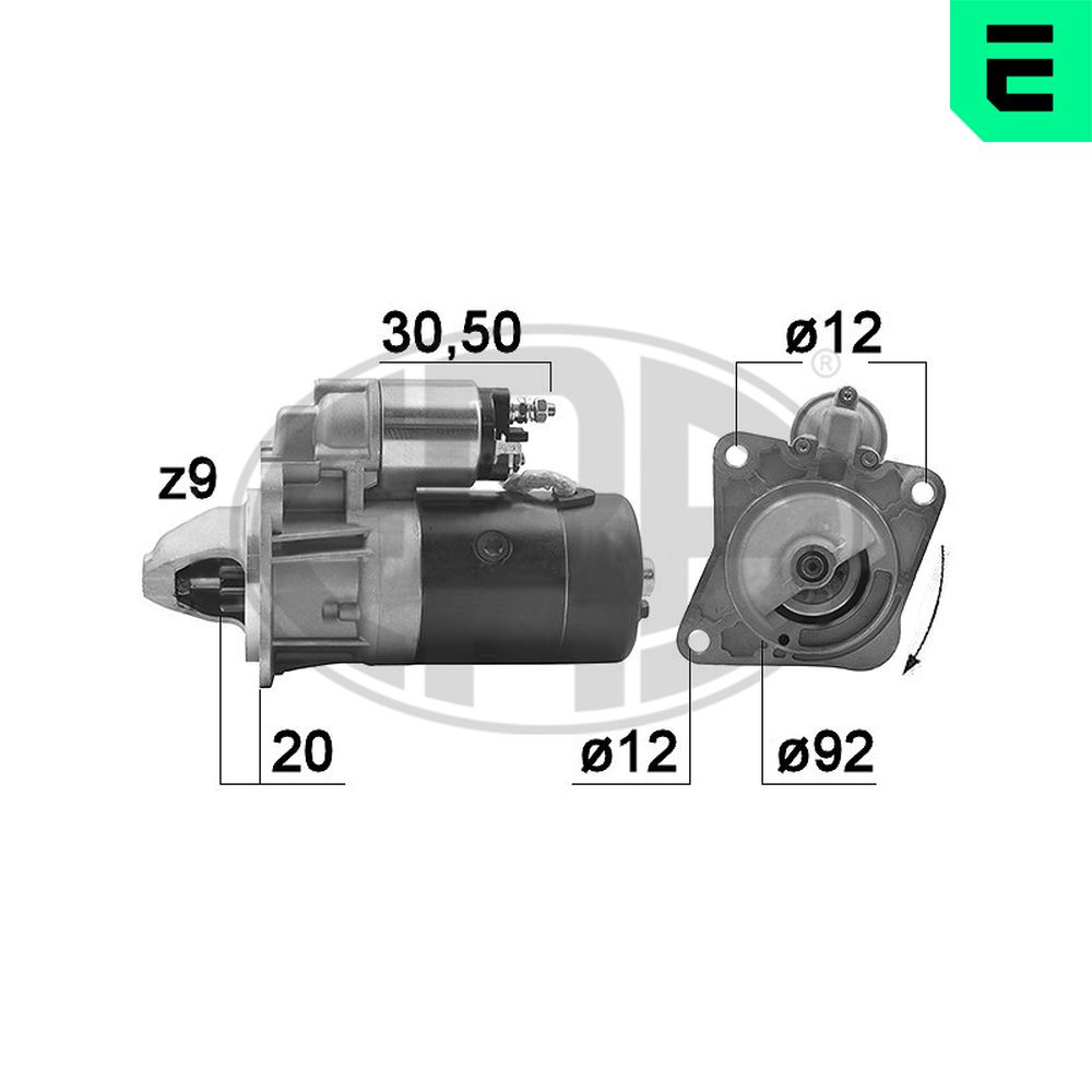Electromotor ERA 220362A LAND ROVER DEFENDER Cabrio (L316) 2,495 cmc (12 J) diesel 69 ERA 220362A