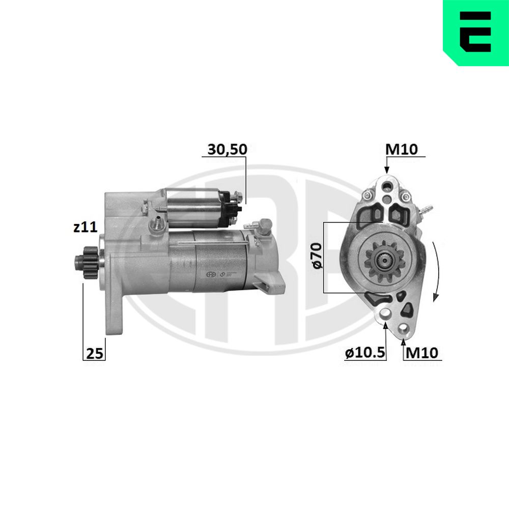 Electromotor ERA 221079A LAND ROVER DISCOVERY IV (L319) 2,993 cmc (306DT(TDV6) diesel 245 ERA 221079A