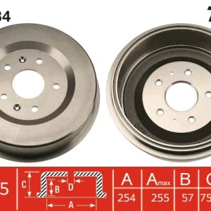 Tambur frana TRW DB4384