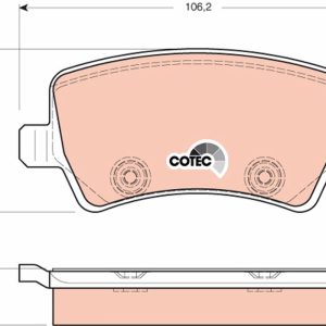 Set placute frana TRW GDB1685 – imagine produs