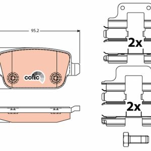 Set placute frana TRW GDB1709 – imagine produs