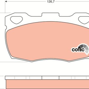 Set placute frana TRW GDB395