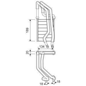 Schimbator de caldura incalzire habitaclu VALEO 811610
