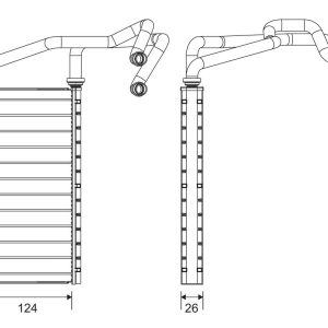 Schimbator de caldura incalzire habitaclu VALEO 811657