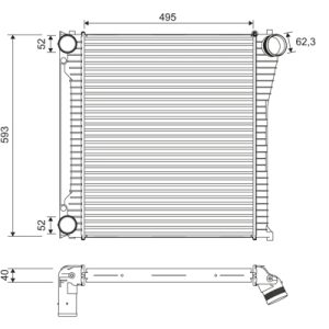 Intercooler compresor VALEO 818397
