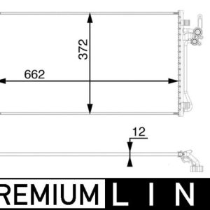 Condensator climatizare MAHLE ORIGINAL AC 65 000P