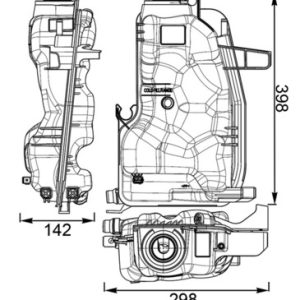 Vas de expansiune racire MAHLE ORIGINAL CRT 76 000S