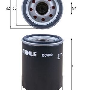 Filtru ulei MAHLE ORIGINAL OC 602