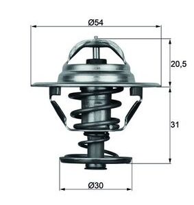 Termostat lichid racire MAHLE ORIGINAL TX 10 88D