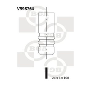 Supapa admisie BGA V998764 Supapa admisie BGA V998764 – imagine produs