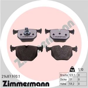 Set placute frana ZIMMERMANN 21487.970.1 – LAND ROVER | AutoRival