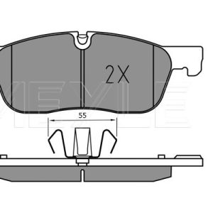 Set placute frana MEYLE 025 221 4519/PD