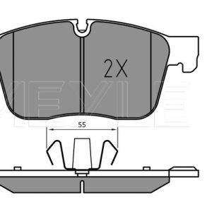 Set placute frana MEYLE 025 223 0218/PD