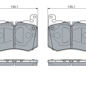 Set placute frana BOSCH 0 986 460 156 – LAND ROVER | AutoRival