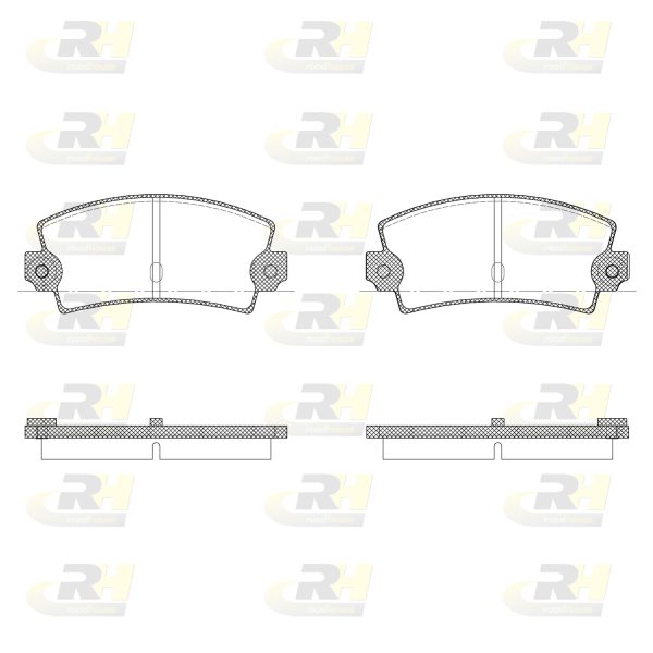 Placute frana MAZDA 5 (CR) 2.0 CD (CR19) diesel 143 cai ROADHOUSE 2021.36