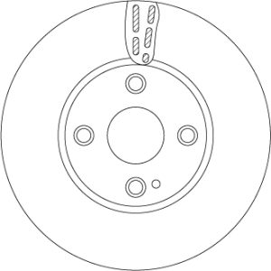 Disc frana MAZDA 2 hatchback (DL, DJ) 1.5 SKYACTIV-G M Hybrid benzina/elector 75 cai TRW DF6793