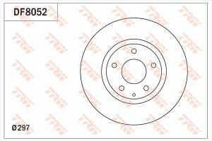 Disc frana MAZDA 6 combi (GJ, GL) 2.2 D (GJ2FW, GJ692) diesel 175 cai TRW DF8052