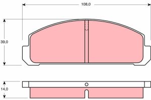 Placute frana MAZDA 323 I Station Wagon (FA) 1.5 (FA45V) benzina 70 cai TRW GDB178