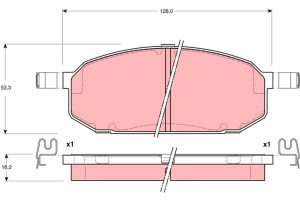 Placute frana MAZDA 323 C IV (BG) 1.8 16V Turbo 4WD (BG8S) benzina 185 cai TRW GDB3153