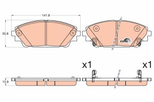 Placute frana MAZDA 3 Caseta/ Hatchback (BM) 2.2 D diesel 150 cai TRW GDB3592
