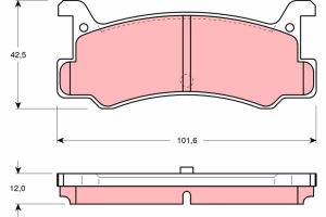 Placute frana MAZDA 323 III Hatchback (BF) 1.6 GT Turbo 4WD (BF2) benzina 150 cai TRW GDB375