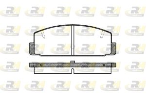 Placute frana MAZDA 6 limuzina (GH) 2.2 MZR-CD (GH10) diesel 185 cai ROADHOUSE 2179.20