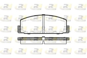 Placute frana MAZDA 6 limuzina (GH) 2.2 MZR-CD (GH10) diesel 125 cai ROADHOUSE 2179.30