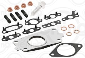 Set montaj turbocompresor MAZDA 6 combi (GJ, GL) 2.2 D (GJ2FW, GJ1021, GJ1022, GL1021) diesel 175 cai ELRING 711.090