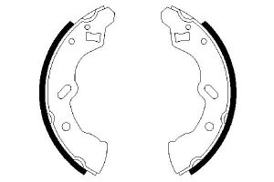 Set saboti frana MAZDA 121 II (DB) 1.3 16V (DB3PA) benzina 53 cai BOSCH 0 986 487 587