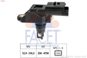 Senzor presiune aer MAZDA 2 (DE_, DH_) 1.6 MZ-CD diesel 95 cai FACET 10.3261
