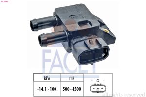 Senzor presiune aer MAZDA 6 Hatchback (GH) 2.2 MZR-CD (GH10) diesel 185 cai FACET 10.3284