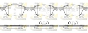 Placute frana MAZDA 3 (BK) 2.3 MZR (BK3P) benzina 156 cai ROADHOUSE 21082.00