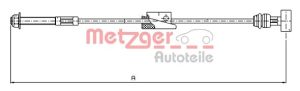 Cablu frana de parcare MAZDA 121 III (JASM, JBSM) 1.25 benzina 75 cai METZGER 11.5452
