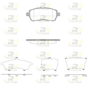 Placute frana MAZDA 2 (DE_, DH_) 1.5 (DE5FS) benzina 103 cai ROADHOUSE 21281.10