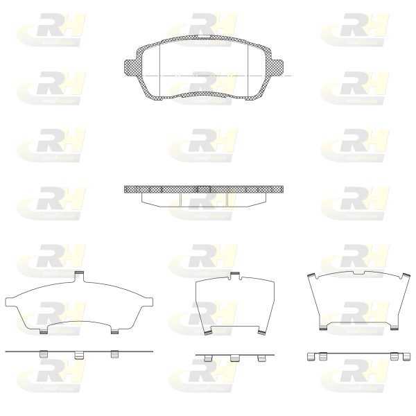 Placute frana MAZDA 2 (DE_, DH_) 1.5 (DE5FS) benzina 103 cai ROADHOUSE 21281.10