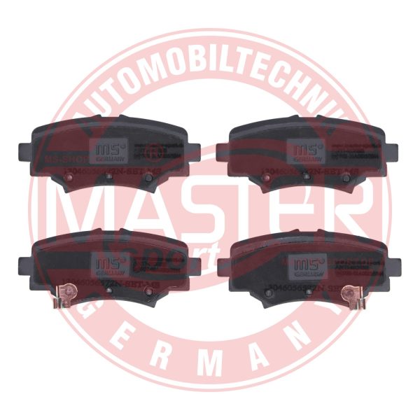 Placute frana MAZDA 3 (BM, BN) 1.5 D (BMLFS, BM4, BN4) diesel 105 cai MASTERSPORT GERMANY 13046056572N-SET-MS
