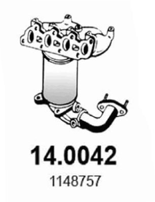 Catalizator MAZDA 2 (DY) 1.2 (DY3W) benzina 75 cai ASSO 14.0042