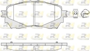 Placute frana MAZDA 6 limuzina (GJ, GL) 2.0 (GJEFP) benzina 165 cai ROADHOUSE 21538.04