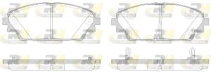 Placute frana MAZDA 3 (BM, BN) 1.5 D (BMLFS, BM4, BN4) diesel 105 cai ROADHOUSE 21569.02